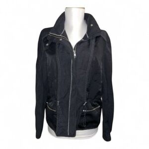 Chico's Black BomberJacket | S ~ 1 | Women’s  Casual Jacket | Lightweight Jacket